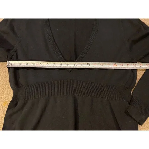 Woolrich Women’s Black Long Sleeve Blouse Size Large - Picture 5 of 6